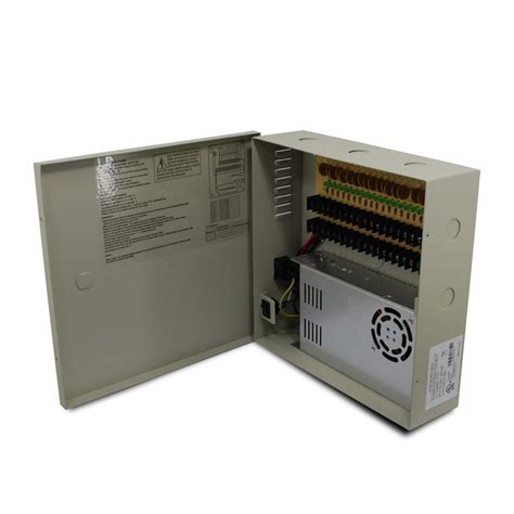 18 channel fused power supply distribution box|18 CH 29Amp DC12V, Power Supply Box, Fused, UL Listed.